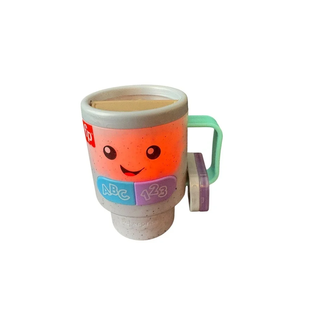 Fisher-Price Laugh & Learn Learning Coffee Cup Interactive Toy Tested Works
